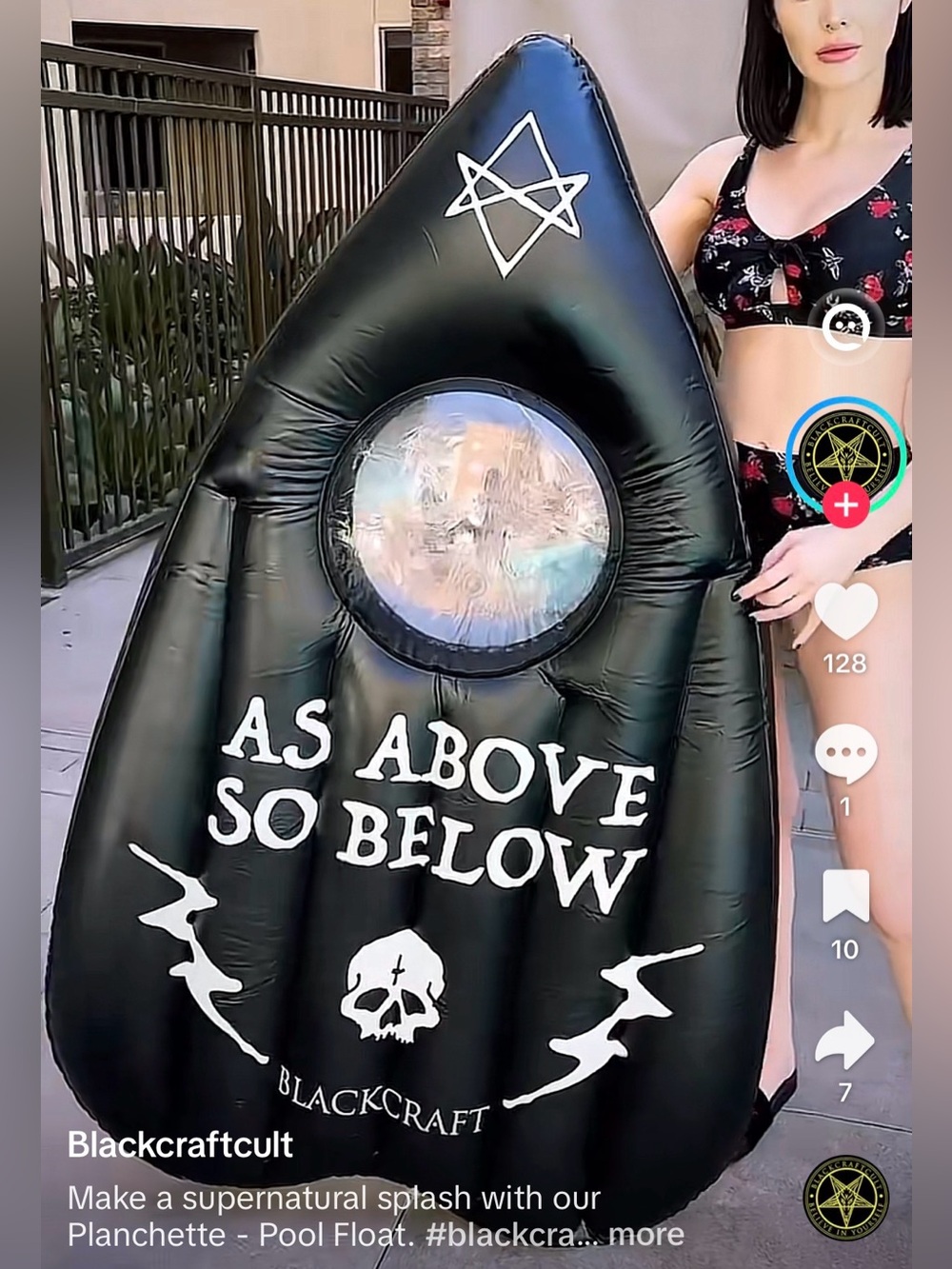 Blackcraft As Above So Below Inflatable Ouija Pool Float - Picture 3 of 5